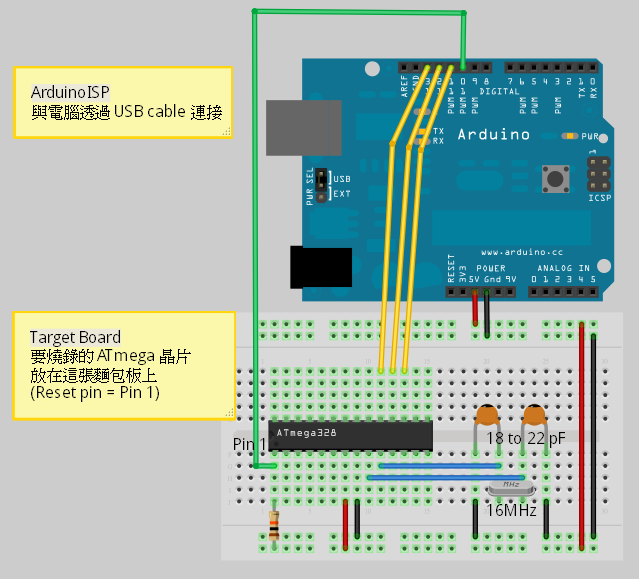 Cooper Maa: 把 Arduino 當成一個 AVR ISP(In-System Programmer) 使用(2)
